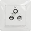 Sedna antenna socket outlet (white)